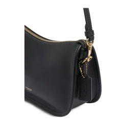 Stilig Svart Crossbody Veske med Kjede