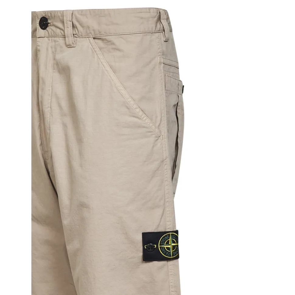 Straight-Leg Cotton Ripstop Trousers