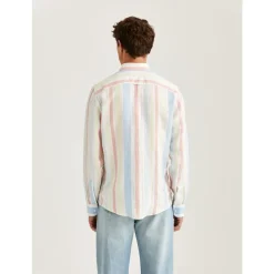 Striper Morris Happy Linen Stripe Shirt Skjorte