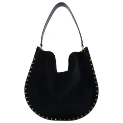 Studded Suede Hobo Veske