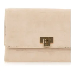Suede Clutch Bag
