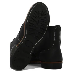 Svarte Ankelstøvler Iron Ranger Stil