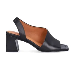 Svarte Nappa Sandaler