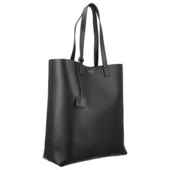 Svart Lærveske Bold Shopping Bag