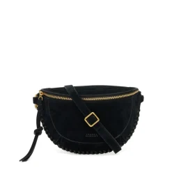 Svart Semsket Bum Bag med Justerbar Stropp