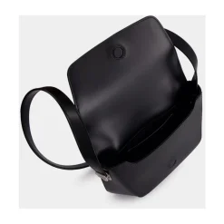 Svart skinn crossbody-veske