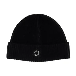 Svart Ull Beanie Lue
