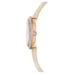 Sveitsisk kvartsur for damer Matrix Beige/Rosegull 5672968