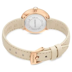 Sveitsisk kvartsur for damer Matrix Beige/Rosegull 5672968