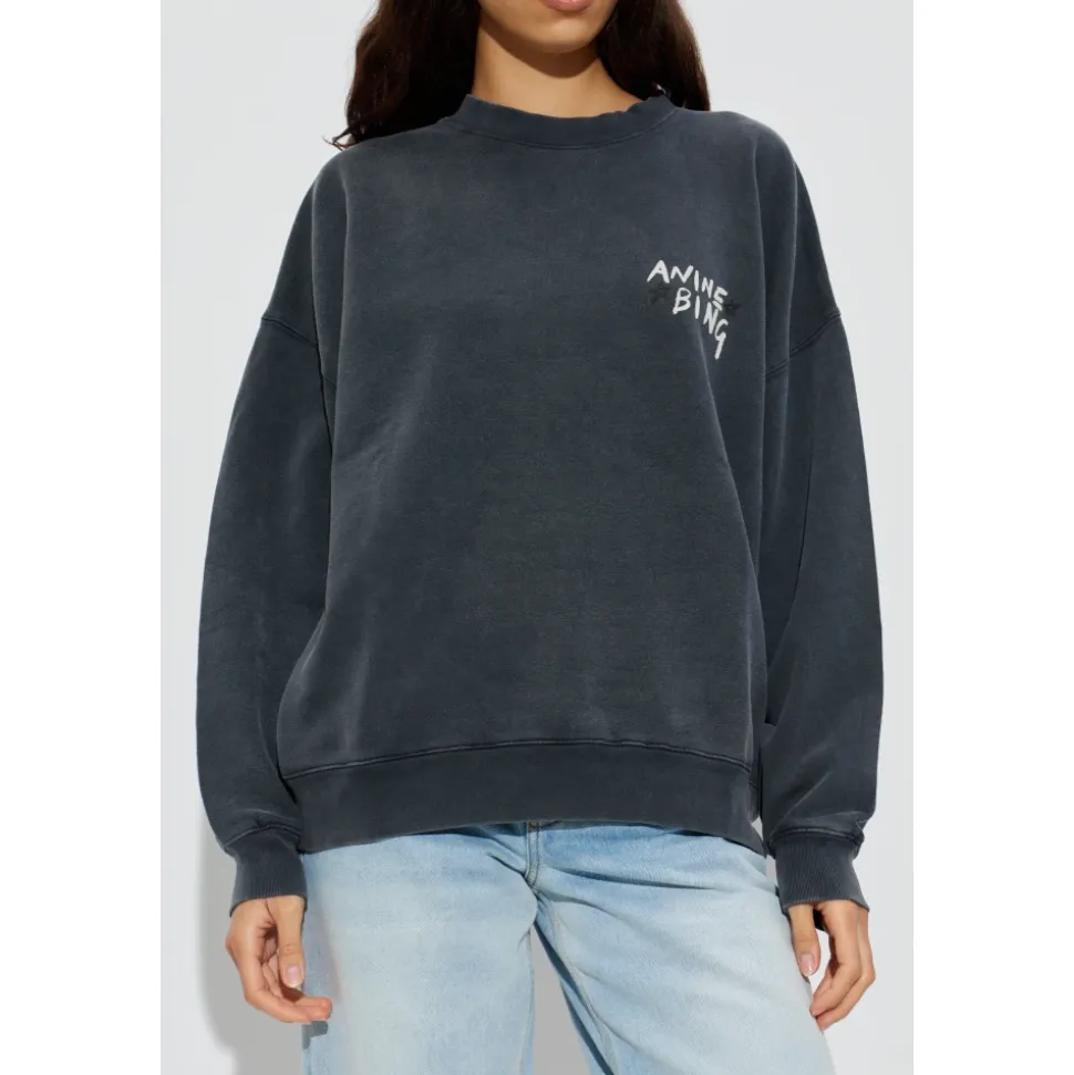 Sweatshirt med logo