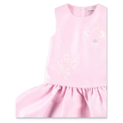Taffeta-kjole med blomsterbroderi