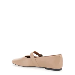 Taupe Flate Sko JOLIN Beige