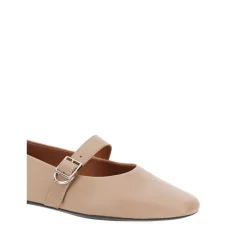 Taupe Flate Sko JOLIN Beige