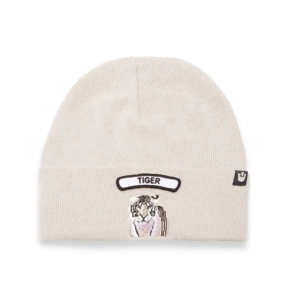 Tiger Embroidered Beanie