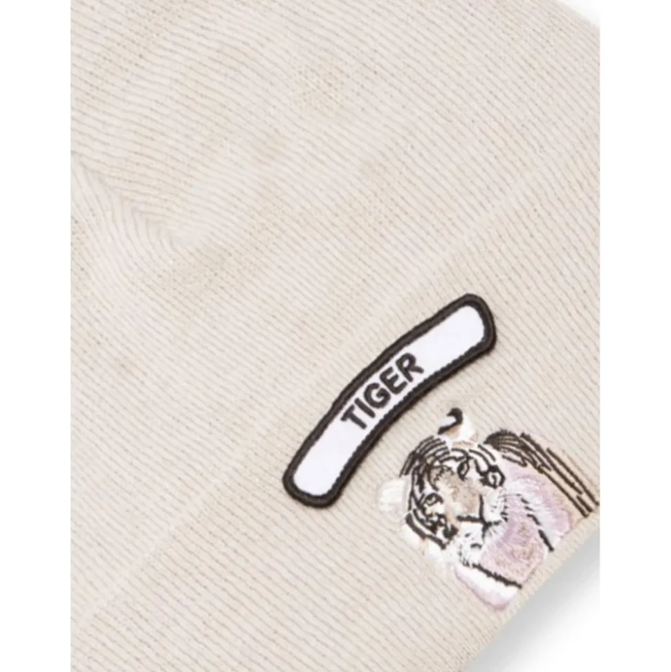 Tiger Embroidered Beanie