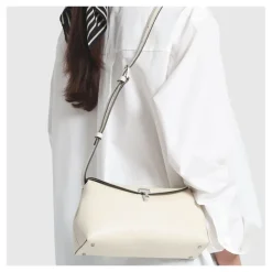 T-Lock Leather Clutch