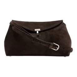 T-Lock Suede Clutch
