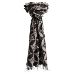 Ull-Kasjmir Jacquard Skjerf