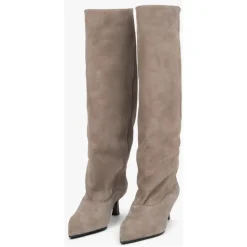 Velour Knehøye Støvler