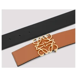 Vendbar Anagram Belte i Tan Black Gold