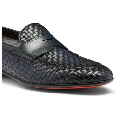 Vevet Lærlos Penny Loafer