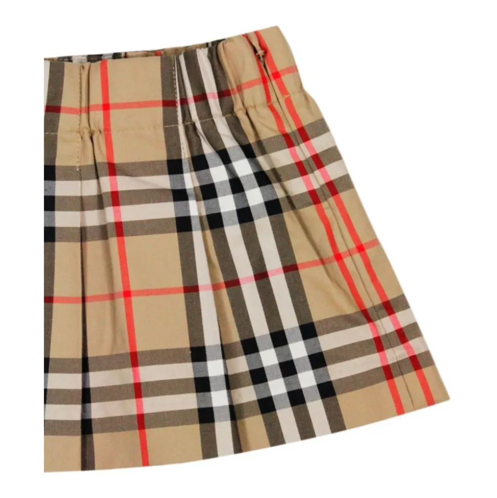 Vintage Check Plisséskjørt