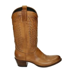 Western Lærstøvel Cognac Farge