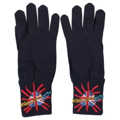 Wool Knit DGLovesLondon Embroidered Mitten Gloves