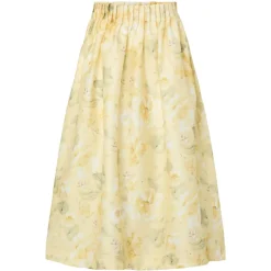 Yaslemon Hw Ankle Skirt - Pale Banana Lemon Print