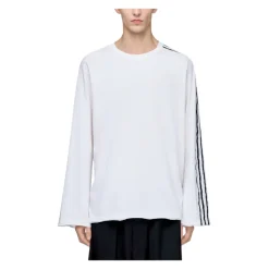 Y-3 Raw Edge 3 Stripes Langermet T-skjorte