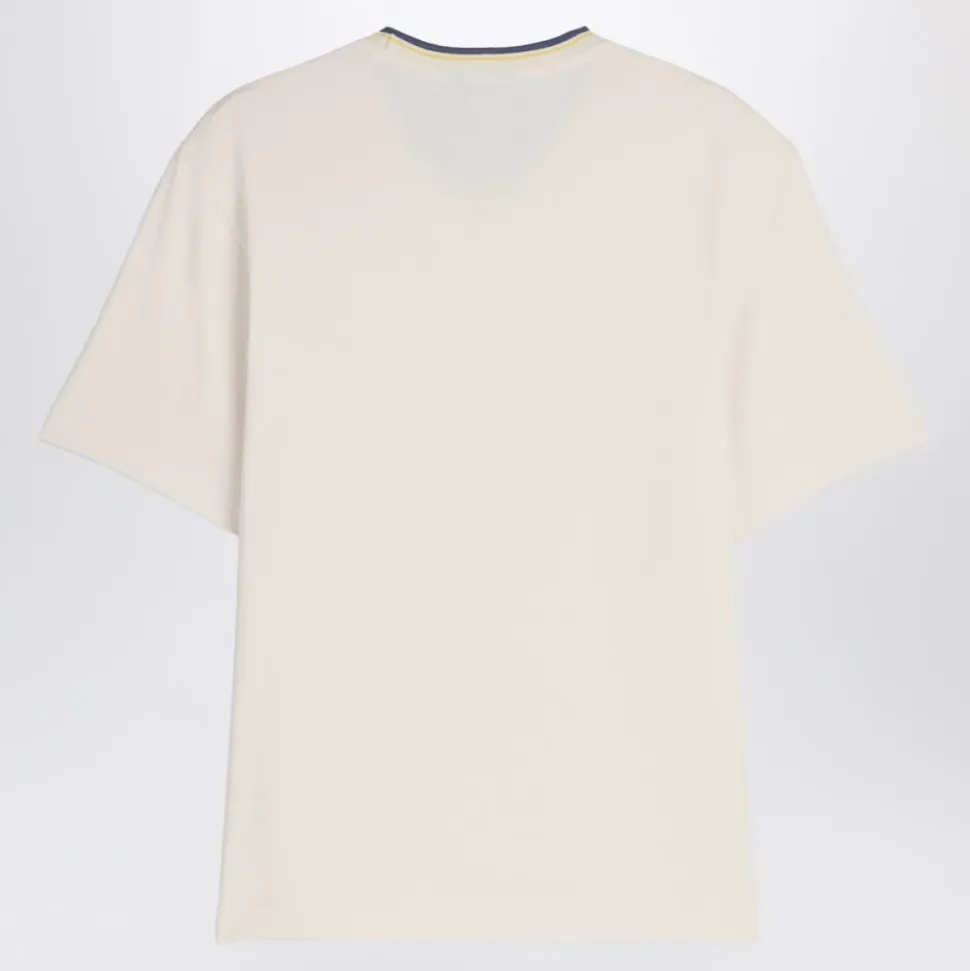Y-3 Wales Bonner Grafisk T-skjorte med stripet krage