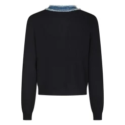 Zelma Strikket Denim Cardigan