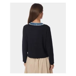 Zelma Strikket Denim Cardigan